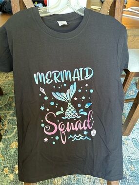 Mermaid Squad Short Sleeve Tee - Black